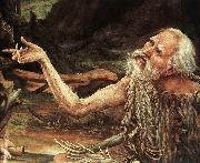 Matthias Grunewald St Paul oil painting